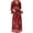 X63 Red, variant on Bysome Women Dress Flower Print Long Sleeve V-Neck Dresses Summer Casual Women Dresses Size L Blue