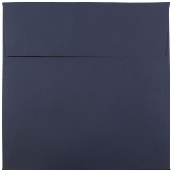 JAM Paper 6 x 6 Square Envelopes, Navy Blue, 1000/Carton