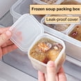 thumbnail image 4 of Joernso 1/2/4/6 Pcs Kitchen Coup Storage Box with Scale Transparent Airtight Lock Leakproof Soup Freezer Storage Container Food Storage Case, 4 of 8