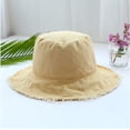 thumbnail image 3 of CoCopeaunts Spring Summer Bucket Hat Frayed Wide Brim Sun Cap Adult Sunscreen Basin Cap for Women Casual Sport Men Fisherman Hat, 3 of 8