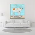thumbnail image 2 of 14" x 14" Faithful Friend by Judy Verhoeven Wall Art Print on Canvas Fabric Blue, 2 of 3