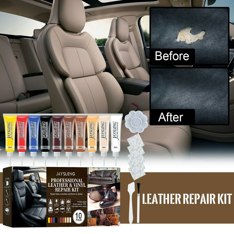 This Is Car Interior Leather Repair Agent Car Leather Crack Repair Leather  Refurbishment Complementary Color Paste 4-in-1 Line Automotive Led  Atmosphere Light 