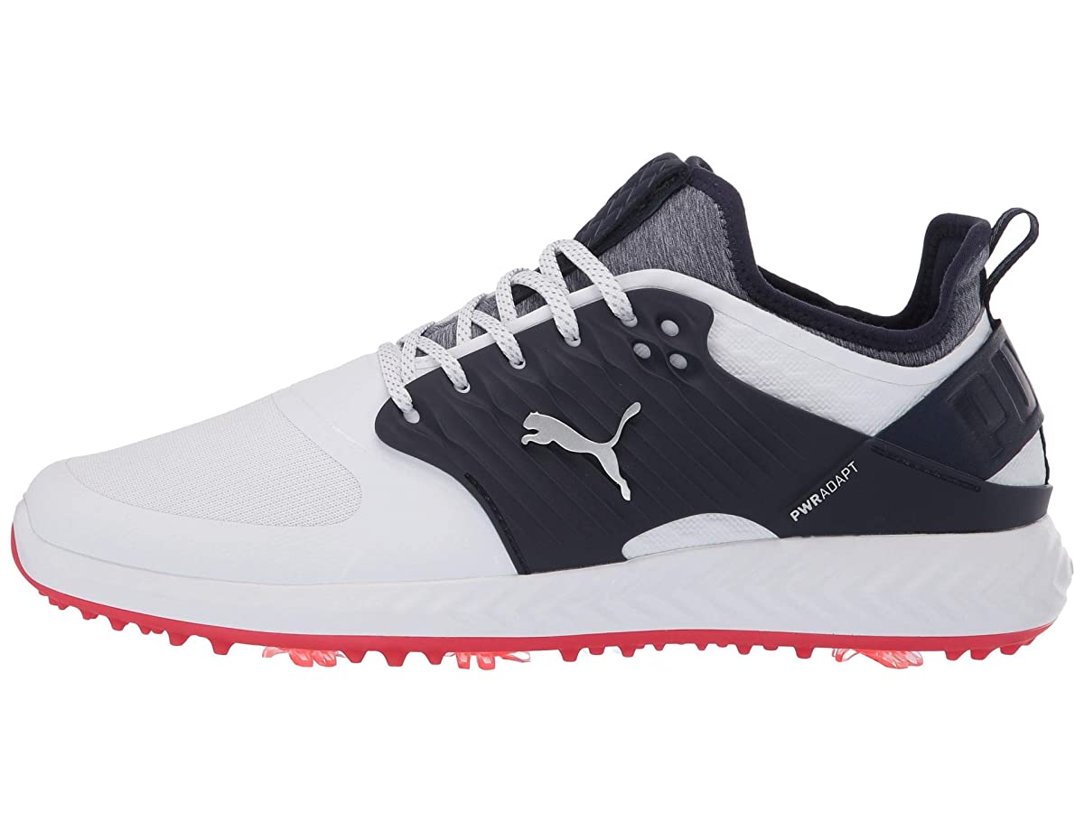 Puma IGNITE PWRADAPT Caged Golf Shoes PUMA White/Peacoat/PUMA Red 12.5 Medium - image 2 of 5