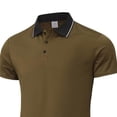 thumbnail image 4 of IhhxPro Men's Short Sleeve Collared Shirt with Button Detail Quick Dry Tee for Work or Casual Wear S-2XL, 4 of 5