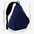 thumbnail image 6 of WATERFLY Unisex Large Capacity Nylon Sling Cross-Body Shoulder Chest Bag,Dark Blue, 6 of 7