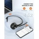 thumbnail image 2 of Auriculares Bluetooth TECKNET, auriculares inalámbricos con micrófono con cancelación de ruido para camionero, auriculares Bluetooth con micrófono silencioso para el trabajo, 2 of 5