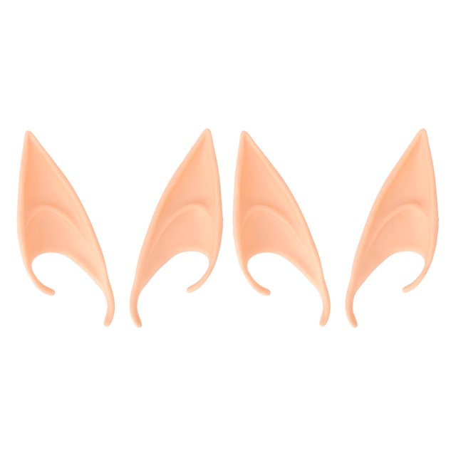 2 pares de orejas de elfo para cosplay, hada, duendecillo, accesorios de fiesta de anime para Halloween y Navidad.