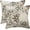 Black Grey, variant on Navy Blue Dahlia Pillow Covers 20x20 Inch Set of 2 Summer Rust Geometric Flower Grey Outdoor Decorative Throw Pillows Farmhouse Linen Square Cushion Cover for Home Sofa Bedroom