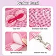 thumbnail image 2 of AIITLE Rabbit Harness and Leash Set with Cute Bow, Bunny Leash Vest Mesh Eescape Proof Walking Training for Small Animal Pets Kitten Puppy Squirrel Ferret Pig Bunny Pink L, 2 of 6