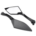 thumbnail image 3 of Espejo de motocicleta - 1 par de espejo retrovisor lateral de diamante universal para motocicleta para scooter de bicicleta de calle, 3 of 5