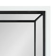 thumbnail image 4 of Kate and Laurel Audubon Modern Rectangle Wall Mirror, 24 x 36, White, Coastal Farmhouse Mirror for Wall, 4 of 8