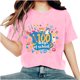 thumbnail image 1 of Camisetas de Cuello de Tripulación de Manga Corta para Mujeres Carta Impresa Camiseta 95% Poliéster 5% Spandex, Manga Corta Cuello Redondo Top Casual para Diario, 1 of 5