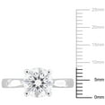 thumbnail image 2 of Everly Women's Created Moissanite Sterling Silver Engagement Ring, 2 of 8