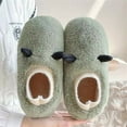 thumbnail image 2 of Gubotare Mens Slippers Men's Comfort Memory Foam Slippers Plush Lined House Shoes Indoor, Outdoor Anti-Skid Rubber Sole,Army Green 6, 2 of 4