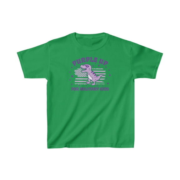 Military Kids t-shirt, Purple Up for Army Kids, Unisex Kids Tees Sz 4-20