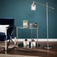 thumbnail image 2 of SEI Furniture Risa Round Glass Top End Table in Chrome, 2 of 11
