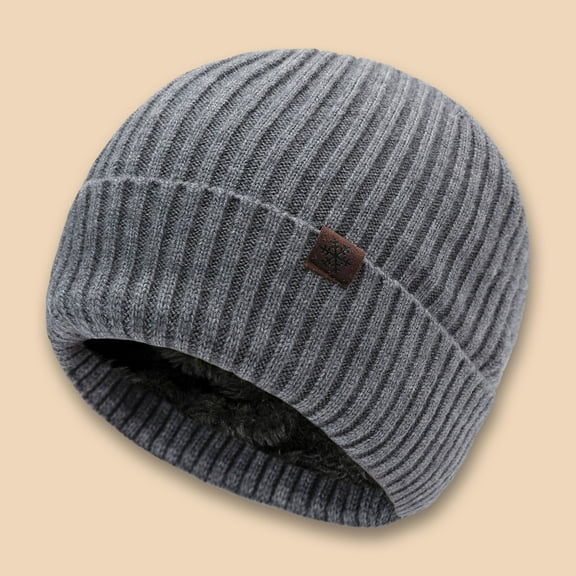 Winter Padded Hat for Men and Women - Thickened Knitted Cap with Ear and Neck Warmth for Outdoor Activities in Fall and Winter
