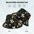 thumbnail image 2 of Salouo Bees Print Unisex Bucket Hat, Outdoor Summer Beach Fishing Sun Hat Fun Outdoor Vacation Hat for Men Women Teens,Reversible Double-Side-Wear, 2 of 6