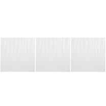 WASHWEPE Wall Paneling For Interior Wall Panels White PVC 3Pcs 11.8x11.8in