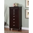 thumbnail image 3 of Powell Chamisa Wood Jewelry Armoire, Merlot Finish with Black Felt Lining, 3 of 23