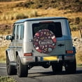 thumbnail image 5 of Goofa Merry Christmas Pattern Universal Tire Cover for Jeep, SUV, Truck, and Trailer – Waterproof, UV-Resistant,Easy to Install, Fits 14"-17" Tires-14 inch, 5 of 6