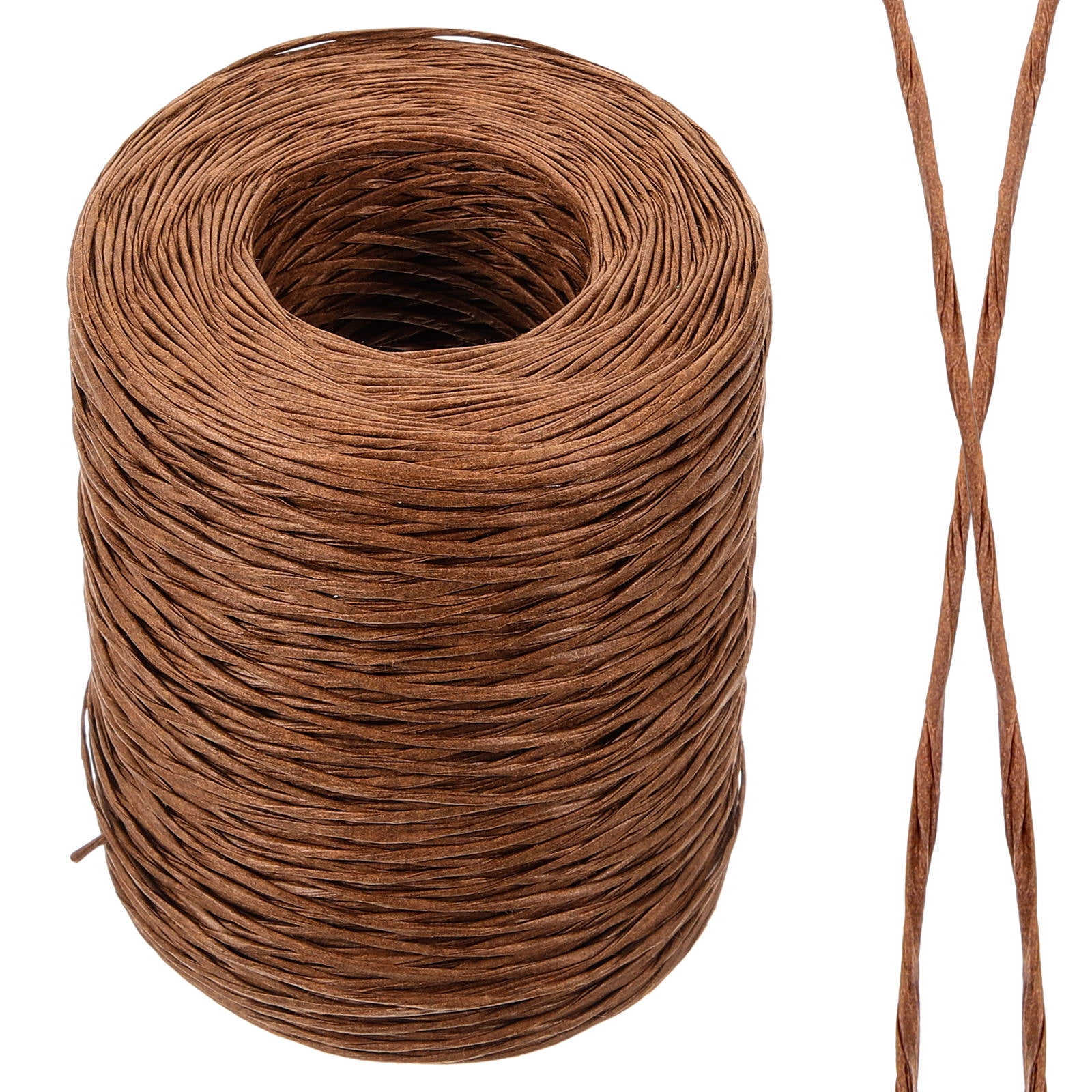 HONMEET Rustic Floral Wire Roll Coffee Iron Wire 1 Roll 9.3x8.8cm