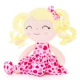 thumbnail image 4 of Gloveleya Rag Doll Plush Dolls Baby Dolls Girl Gifts Figure Toys Tanned Red Heart Dress 12 Inches, 4 of 11
