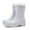 Blue, variant on Womens Rain Boots Rainy Season Tube Mouth Solid Color Rain Shoes Thick Rainproof Non Slip Women Rubber Boots Brown 36