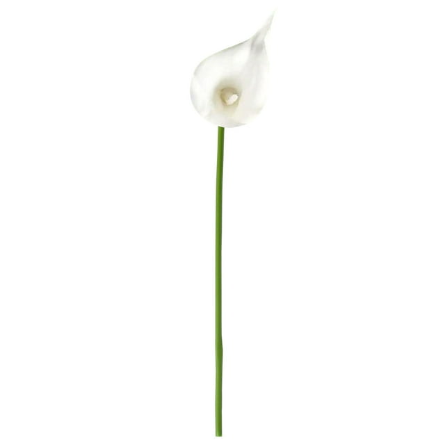Artificial Flower Bouquet Artificial Calla Lilywhite Real Flowers for Wedding Bouquet Bride Bridal Shower Spring Home Kitchen Table Decor Lilies for Centerpieces Decorations Fake Flowers Vase Filler
