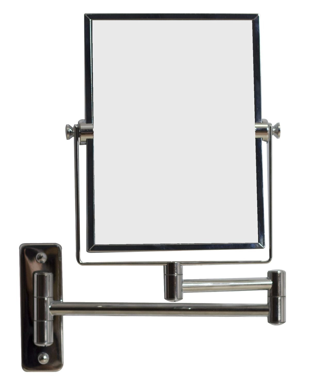 American Imaginations 16.36-in. x 12.13-in. Stainless Steel Magnifying Mirror In Chrome AI-646