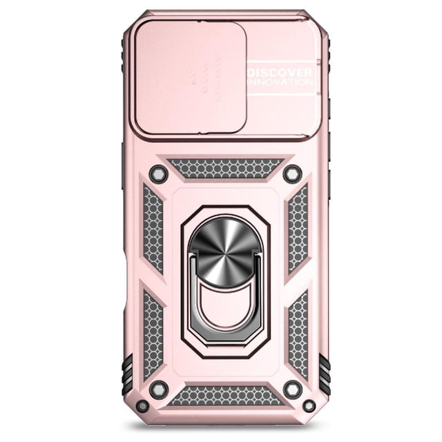 Estuche GANGXUN para iPhone 16 Pro Max, soporte giratorio 360°, estilo mecánico y magnético