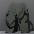 thumbnail image 4 of SBYOJLPB Men's Sandals Casual Indoor and Outdoor Versatile Solid Color Round Toe Open Toe Flat Soft Sole Beach Sandals, 4 of 6