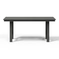 thumbnail image 3 of WestinTrends Ashore 66″ All-Weather Poly Lumber Rectangle Dining Table for 6, Modern Outdoor Patio Table, Gray, 3 of 14
