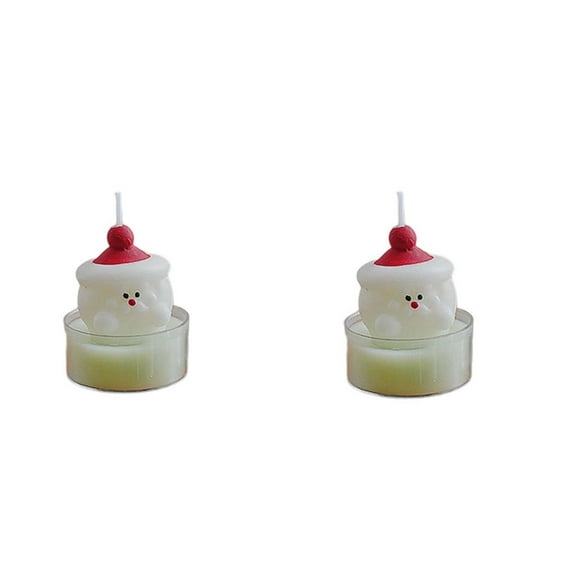 Cheapark 2-Pack Christmas Snowflake Aroma Candles - Winter Festive Scented Decor, Compact Ambiance Candles & Thoughtful Holiday Small Gifts for Home