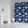 thumbnail image 2 of Blue Pioneer Flower and Paisley Pattern Shower Curtain 72"x84" ,Bathroom Decorative Shower Curtains Set with 12 Hooks,Modern Waterproof Washable Shower Curtain, 2 of 6