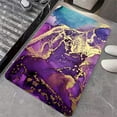 thumbnail image 4 of Diatomaceous Earth Bath Mat,Purple, Gold and Blue Marble Non-Slip Volume Super Absorbent Fast Drying for Bathroom Kitchen Door mat,Eco-Friendly Easy to Clean 20×31Inch (50 * 80cm), 4 of 6