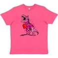 thumbnail image 3 of Inktastic Valentine's Day Graffiti T-rex with Heart Shaped Candy Box Youth T-Shirt, 3 of 5