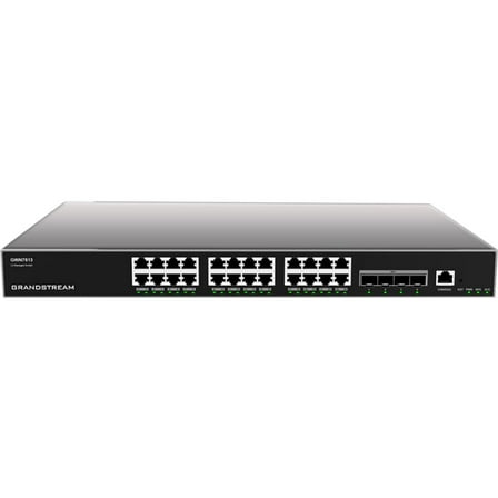 Grandstream Enterprise Layer 3 Managed Network Switch, 24 x GigE, 4 x SFP  GWN7813 (New, Late-July)