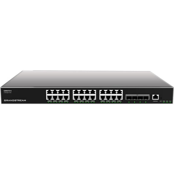 Grandstream Enterprise Layer 3 Managed Network Switch, 24 x GigE, 4 x SFP  GWN7813 (New, Late-July)
