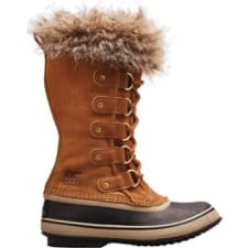 Size 7 SOREL Joan of Arctic Faux Fur Waterproof Snow Boot in Camel Brown Suede at Nordstrom,