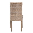 thumbnail image 4 of bali & pari Nevina Bohemian Gray Kubu Rattan and Mango Wood Dining Chair, 4 of 10
