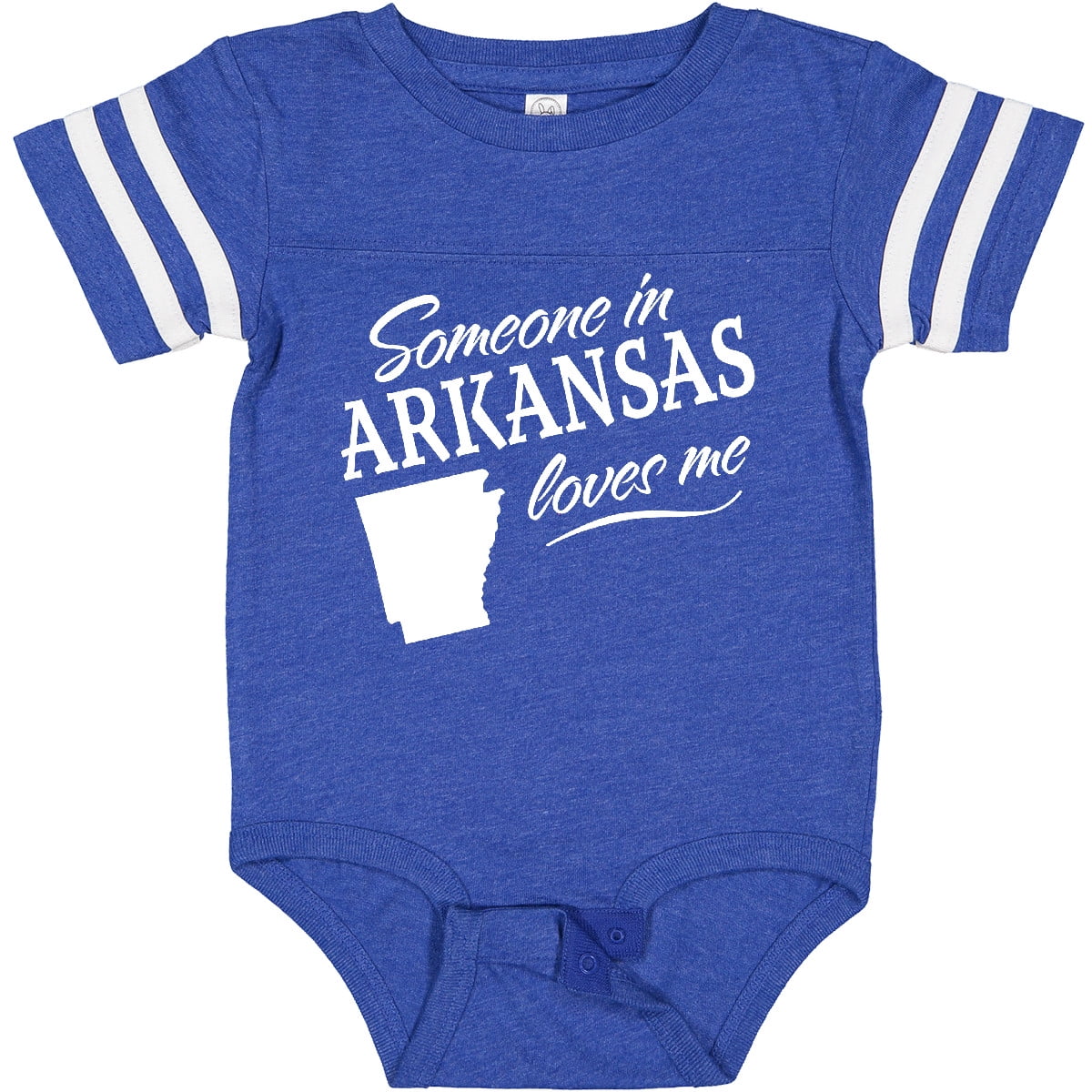 Inktastic Someone in Arkansas Loves Me Boys or Girls Baby Bodysuit