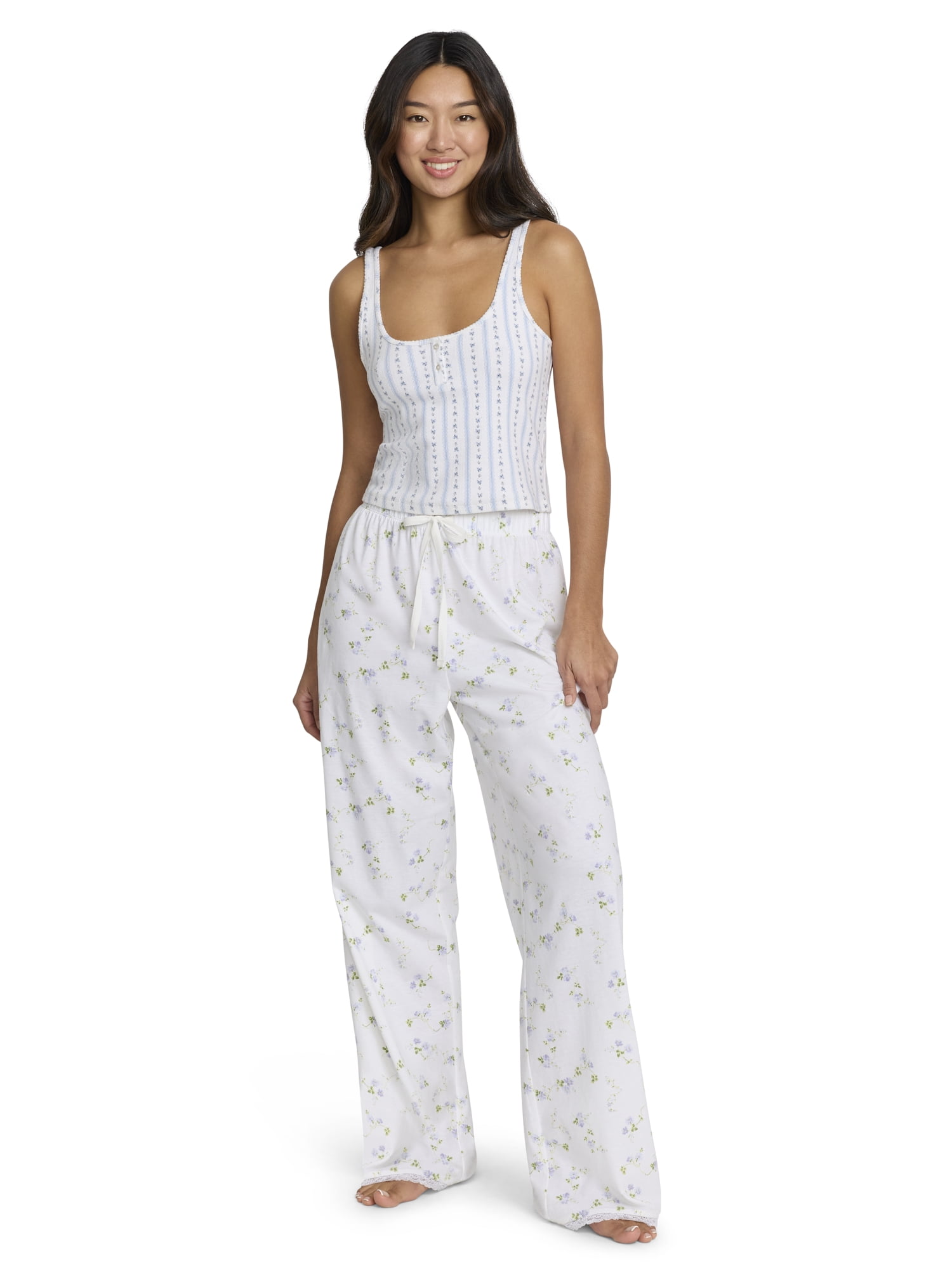Mills by Millie Bobby Brown Women's Printed Sleep Pant w/ Lace Trim, Sizes XS-XXXL