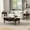 Espresso, variant on YWEN Solid Rubber Wood Coffee Table and End Table Sets with Storage Drawer, Traditional Vintage Oval Cocktail Center Table and Round Side Couch Table for Living Room