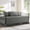 Dark Grey, variant on Daybed Cover Sets- Diamond Stitching Daybed Bedding Set, All Season Cozy Bedding with Bedskirt with Shams, Microfiber Filling, 5 Pieces, Dark Grey