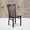 Walnut Wood Seat/Black Metal Frame, variant on BizChair 2 Pack Black School House Back Metal Restaurant Chair - Black Vinyl Seat