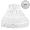 thumbnail image 3 of Zcyifa White Kids Petticoat with 3 - Party Soiree Skirt, 3 of 10