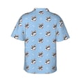 thumbnail image 3 of Picia French Bulldog2 Gentle Cotton Regular Fit Short Sleeve Casual Hawaiian Shirt for Men-3X-Large, 3 of 9