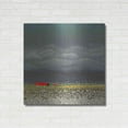 thumbnail image 3 of Luxe Metal Art 'THE RED ROOF' by DB Waterman, 36"x36", 3 of 9