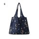 thumbnail image 4 of Cateissary Bolsa de compras Bolsa de hombro plegable portátil Bolsa de almacenamiento de comestibles reutilizable Almacenamiento y organización del hogar cian S, 4 of 6